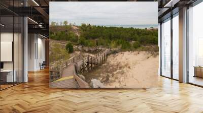 Indiana Dunes Stairs - Dune Succession Trail Wall mural