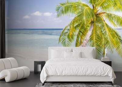 Tropical beach for summer vacation and holiday banner Wall mural