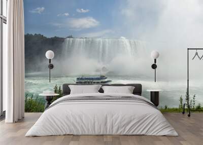 Tour boat near Niagara Falls Wall mural