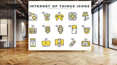 15 Internet of Things Two Color icon pack. vector illustration. Wall mural