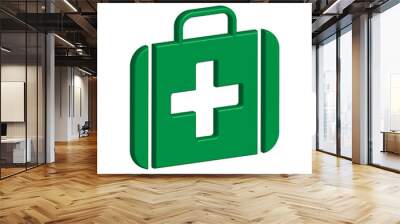 First aid kit icon template Wall mural