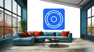 Loudspeaker icon template Wall mural