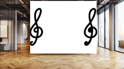 Music icon template design Wall mural