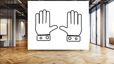 hand icon.Flat design style vector illustration for graphic and web design.Flat design style vector illustration for graphic and web design. Wall mural