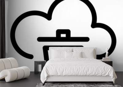 Cloud computing actions Wall mural