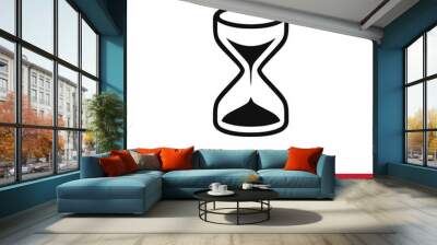 Hourglass vector icon in modern design style for web site and mobile app Wall mural