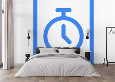 stop watch, app, android, digital, interaction Icon Wall mural