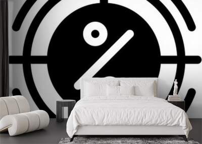 target, Finance, focus, discount, marketing Wall mural