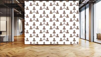 Pattern background user human person icon Wall mural