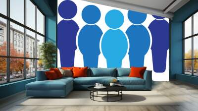 People icon sign design Wall mural