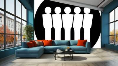 People Icon Wall mural