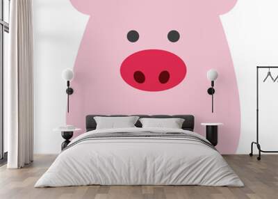 pig icon Wall mural