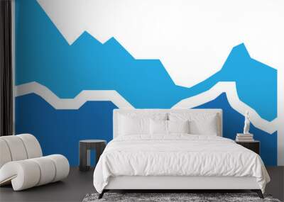 Trend icon sign design Wall mural