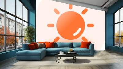 sun Wall mural