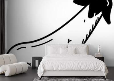 Eggplant Icon Wall mural