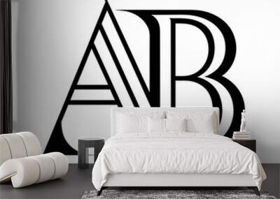 Alphabet logo Wall mural