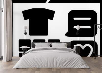 Ecommerce Icon Wall mural