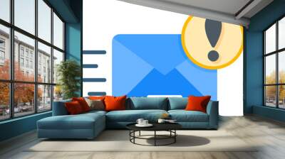 Email Alert Icon Wall mural