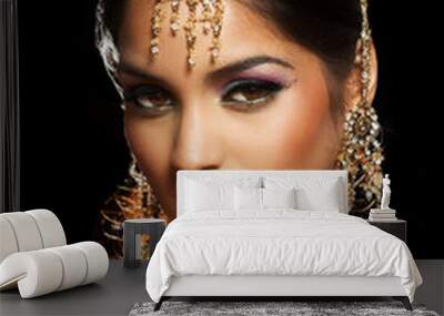 Beautiful Adorned Indian Woman Wall mural