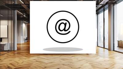 Email sign icon in trendy flat style. At / Crazy A symbol for your web site design, logo, app, UI Vector EPS 10. Wall mural