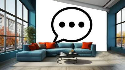 comment icon speech bubble symbol Chat message icons - talk message Bubble chat icon. web vector icon Wall mural