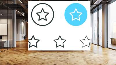 favorite star icon rating symbol reward rating mark icons	
 Wall mural