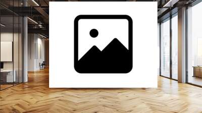 gallery icon vector. image photo album icon signs, picture symbol. web vector icon Wall mural