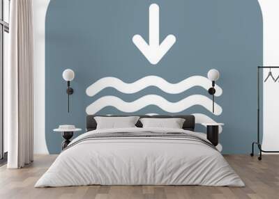 Air Pressure Icon Wall mural