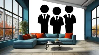 Business team icon vector isolated on white. Wall mural