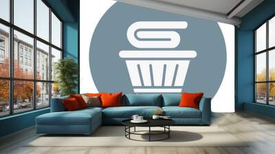 Cleaning Cloth Icon Wall mural