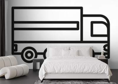 Delivery Truck Icon Wall mural