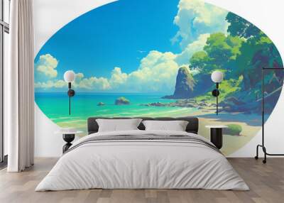 beach background Wall mural