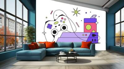 Gaming console for video games Wall mural