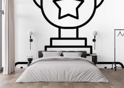 Trophy Icon Wall mural