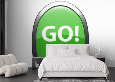 go pick icon on white background Wall mural