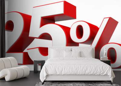 discount 25 percent off. Wall mural