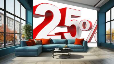 Discount 25 percent off. Wall mural