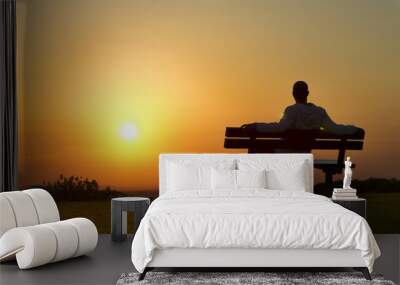 sunset Wall mural