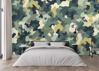 military pattern Wall mural