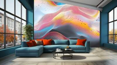 abstract liquid vebrant background Wall mural