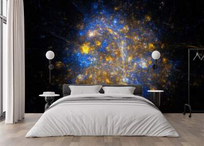 Abstract fractal illustration for creative design Wall mural