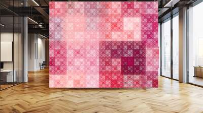 Colorful pattern fractal background Wall mural