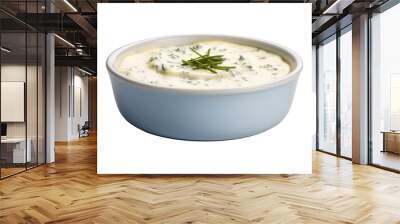 Blue Cheese Dip isolated on transparent png background. Generative ai Wall mural