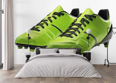 Cleats isolated on transparent png background. Generative ai Wall mural