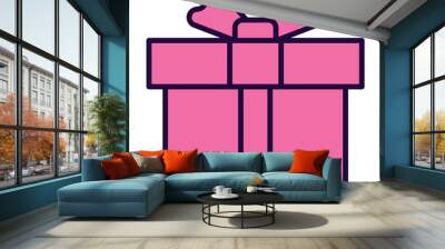 box gift package icon Wall mural