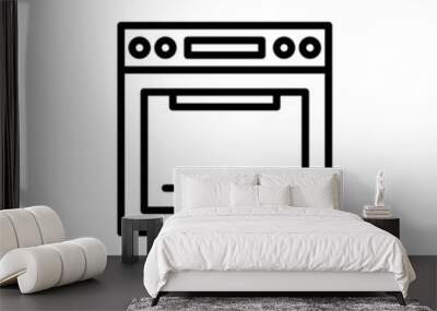 oven  icon vector for your design element Wall mural