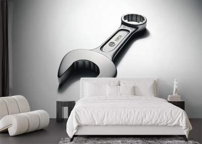 Images of an open end wrench, These images showcase the tool's durable metal construction and practical design with two U-shaped open ends. Wall mural