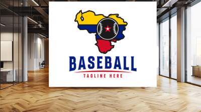 Venezuela baseball sports logo Wall mural