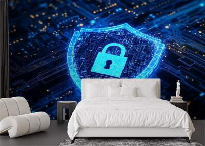 Cyber Security and Data Protection Wall mural