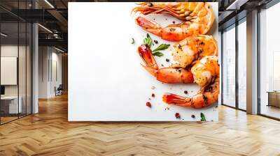 Grilled Shrimp with Spices Wall mural